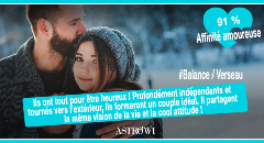 L'affinité amoureuse entre Balance et Verseau